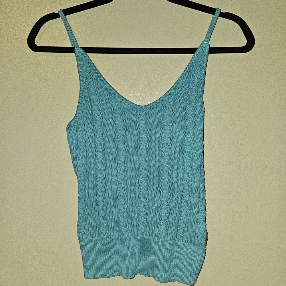 Roxy Teal Knit Women's Capri Top